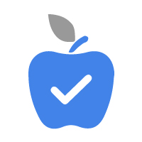 Apple with check marked Icon